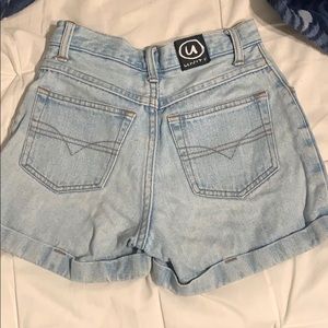 High waisted denim jeans